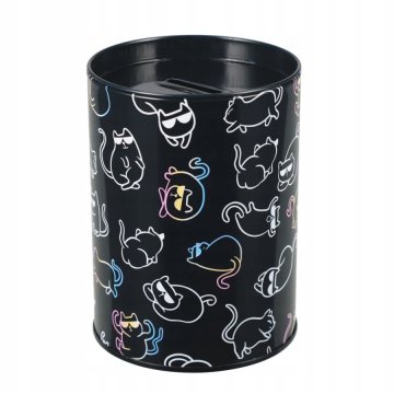 shumee KOVINSKA OKROGLA POSODICA ZA DENARNIK ZA DEKLICO MUCO HOLO