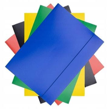 shumee PISARNIŠKI IZDELKI ZLOŽLJIVA VREČKA Z DRGNJIM TRAKOM A4 MEŠANICA BARV 10 KOSOV