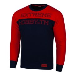 shumee Extreme Hobby Block črtasta rdeča majica S