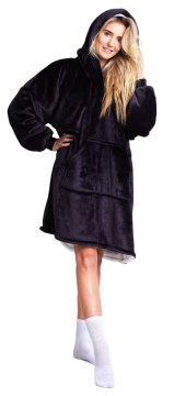shumee Črna prevelika jopa Cozy Noxxiez CH355