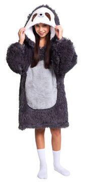 shumee Otroška jakna Sloth Cozy Noxxiez CH322 z veliko kapuco