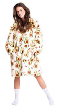 shumee Noxxiez CH353 prevelik pulover s potiskom avokada