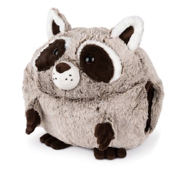 shumee Noxxiez HW712 plišasta blazina in grelnik za roke z rakunom