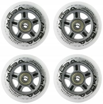 shumee 80 mm GUMIJASTA KOLESA ZA ROLKE + LEŽAJI ABEC-7