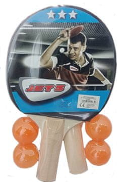 shumee KOMPLET ZA NAMIZNI TENIS 2 LOPARJA IN 4 ŽOGICE
