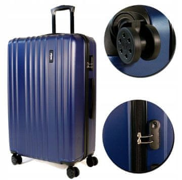 shumee POTOVALNI KOVČEK NA KOLESIH PRTLJAGA XL 75L MAPI