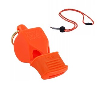 shumee FOX CLASSIC CMG SODNIŠKA PIŠČALKA BREZ ŽOGICE Z VRVICO, ORANŽNA