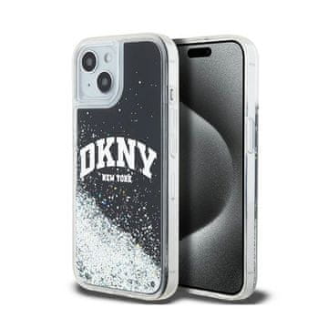 shumee Ovitek DKNY Liquid Glitter Big Logo – iPhone 15 Plus / 14 Plus (črn)