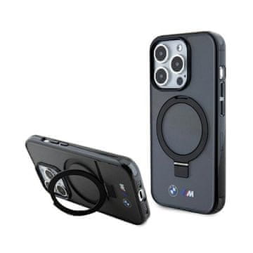 Bmw Stojalo za obroče BMW M Collection MagSafe - ovitek za iPhone 15 Pro (črn)
