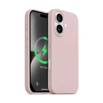 Crong Crong Color Cover Magnetic - ovitek MagSafe za iPhone 16 (peščeno roza)