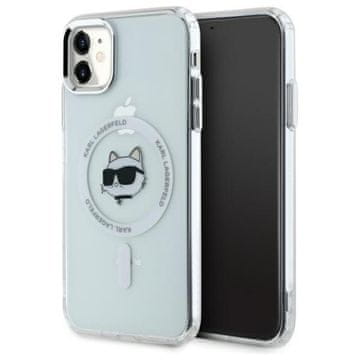 Karl Lagerfeld Ovitek Karl Lagerfeld IML Metal Choupette Head MagSafe - iPhone 11 (bel)