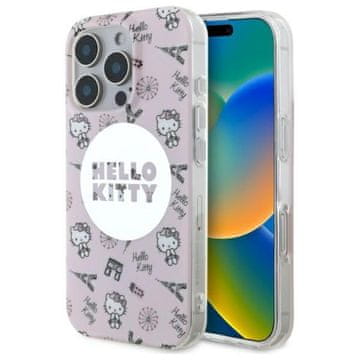 HELLO KITTY Ovitek Hello Kitty IML All Over Paris MagSafe – iPhone 16 Pro Max (roza)