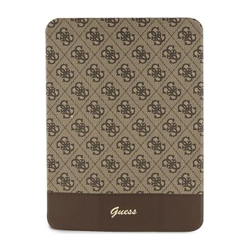 shumee Guess 4G Stripe Allover - ovitek za iPad 109 (2022) (rjav)