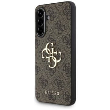 shumee Guess Big 4G Logo Classic Logo - Ovitek za Samsung Galaxy A56 5G (rjav)