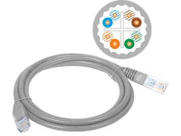 shumee Patch kabel U/UTP kat 6A LSOH 2,0 m siv ALANTEC