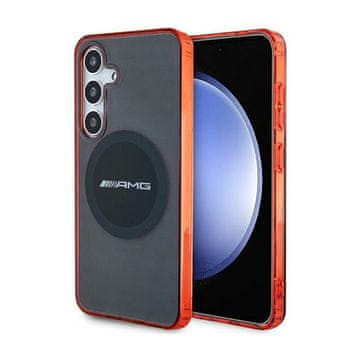 AMG Prozoren dvobarvni ovitek AMG MagSafe za Samsung Galaxy S24 (črn)
