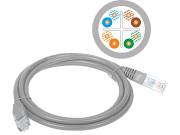 shumee Patch kabel U/UTP kategorije 6 PVC 5,0 m siv ALANTEC