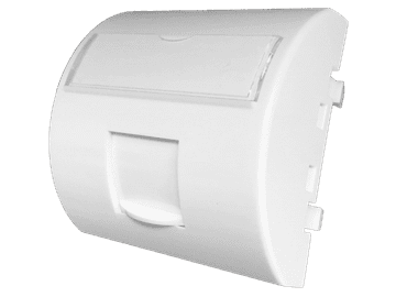 shumee Adapter 45x45 1xRJ45 s protiprašnim pokrovom (konveksen in zaobljen) ALANTEC