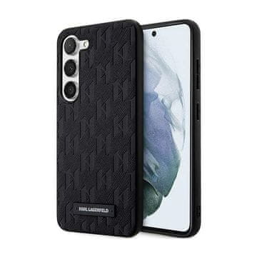 shumee Karl Lagerfeld Saffiano Monogram Metal Logo - ovitek za Samsung Galaxy S24 (črn)