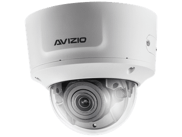 shumee IP kupolasta kamera, 4 Mpx, 2,8–12 mm, IK10 proti vandalizmu, motorizirana varifokalna leča AVIZIO