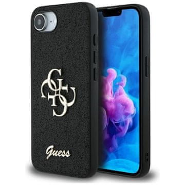 Guess Guess Fixed Glitter Big 4G - Ovitek za iPhone 16e (črn)