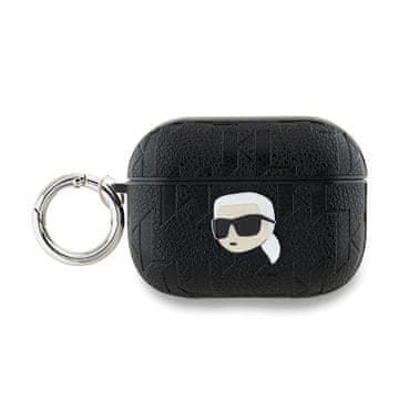 shumee Karl Lagerfeld Monogram Karl Head - ovitek za AirPods Pro 2 (črn)