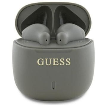 shumee Guess Printed Classic Logo - TWS Bluetooth slušalke + polnilni etui (sive)