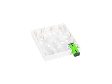 shumee FTTH 2C stenska vtičnica (2 x SC simplex) brez adapterjev ALANTEC