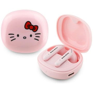 HELLO KITTY Slušalke Hello Kitty Glossy Finish TWS + polnilni etui (roza)
