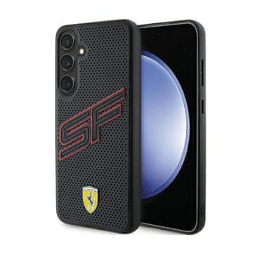 shumee Ferrari Big SF Perforated - ovitek za Samsung Galaxy S24 (črn)