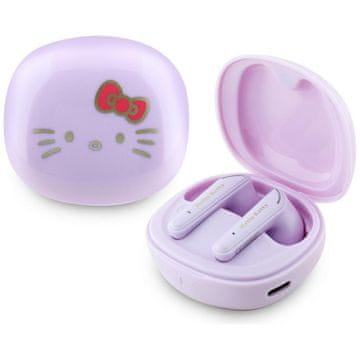 HELLO KITTY Slušalke Hello Kitty Glossy Finish TWS + polnilni etui (vijolične)