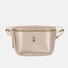 shumee IDA - Bež usnjena torbica za okoli pasu