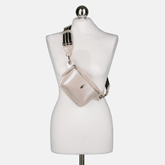 shumee IDA - Bež usnjena torbica za okoli pasu