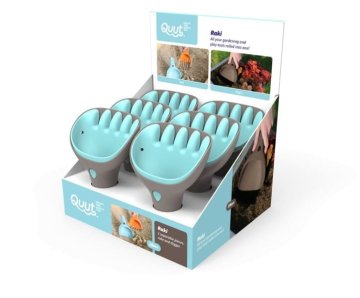 shumee QUUT Set derez, lopata, grablje, sive, modre