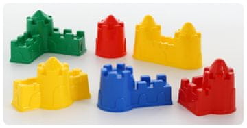 shumee Peščeni kalupi WADER, 6 kosov, gradovi