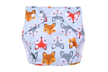 shumee Simed plenica za večkratno uporabo PUL z žepom - Little Foxes + vložek