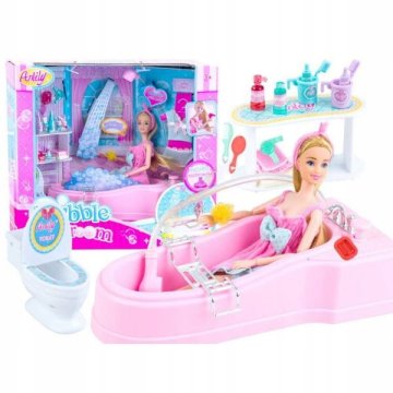 shumee ANLILY KOMPLET ZA KOPALNICO ZA PUNČKE + KAD ZA TUŠIRANJE