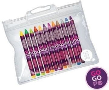shumee Voščene barvice GoGoPo, 12 kosov