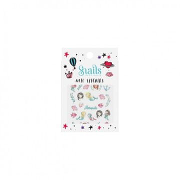 shumee Nalepke za nohte z motivom polžev in morske deklice