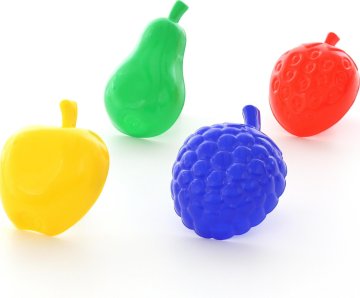 shumee WADER Peščeni modelčki 4 kosi - Veliko sadje