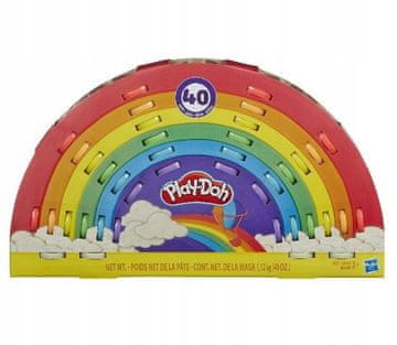 shumee PLAY-DOH VELIKI MAVRIČNI KOMPLET 40 POSODIC 1,12 KG