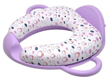 shumee Poupy mehka prevleka za straniščno desko z ročajem vijolična