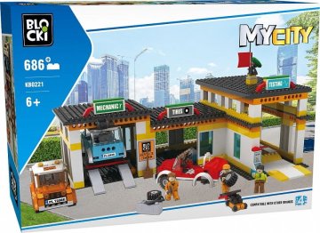shumee Klocki Blocki MyCity Servisna postaja za vozila 686 kosov