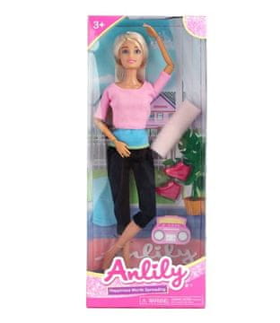 shumee Promocija Čudovita punčka Anlily 29 cm - telovadka, ki vadi jogo