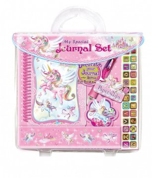 shumee Dnevnik PECOWARE z dodatki v kovčku UNICORN
