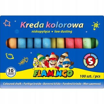 shumee ŠOLSKA KREDA FLAMINGO BARVA PL100 0761