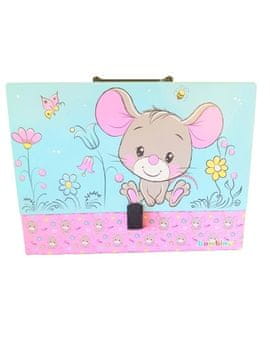 shumee ZLOŽLJIVA TORBA Z ROČAJEM A4 XL MIŠKA 3444