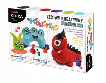 shumee SAMOTRJEVALNA GLINA KOMPLET MONSTERS KIDEA