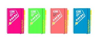 shumee Zvezek PP ASTRAPAP NEON LINE A4 - mix KOL 3018