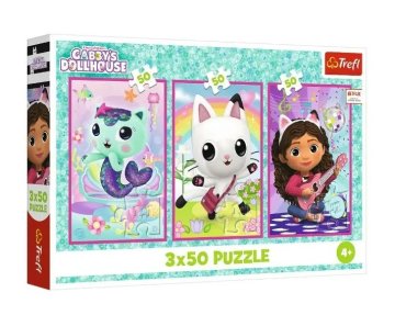 shumee 3x50 sestavljanka Spoznavam Gabby in mucke 34876